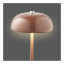 Lampa stołowa Margate akumulatorowa, metalowa, brązowa ( Rozmiar: uniwersalny )