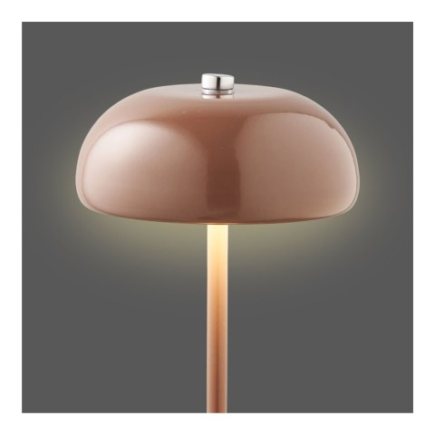 Lampa stołowa Margate akumulatorowa, metalowa, brązowa ( Rozmiar: uniwersalny )
