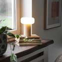 Lampa stołowa Stafford akumulatorowa, naturalna/biała ( Rozmiar: uniwersalny )