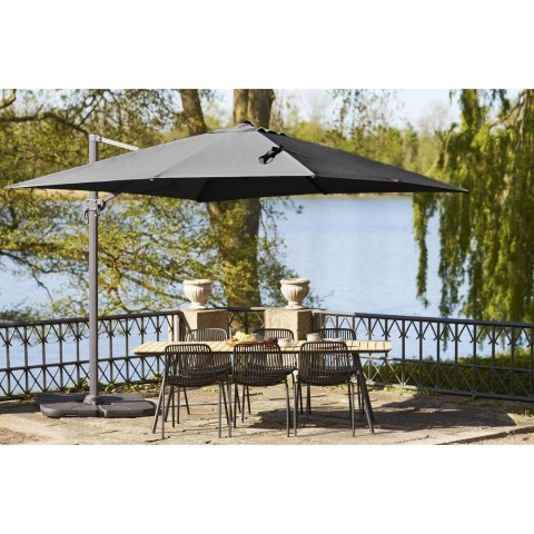 Parasol wiszący Baza -aluminiowy, czarny 295x295 cm ( Rozmiar: uniwersalny )