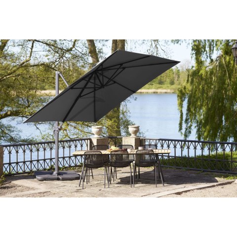 Parasol wiszący Baza -aluminiowy, czarny 295x295 cm ( Rozmiar: uniwersalny )