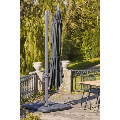 Parasol wiszący Baza -aluminiowy, czarny 295x295 cm ( Rozmiar: uniwersalny )