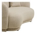 Sofa Hawkes 2,5-osobowa 2 poduszki, piaskowa ( Rozmiar: uniwersalny )