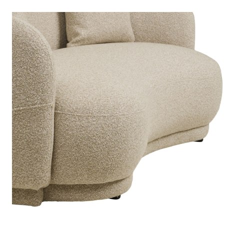 Sofa Hawkes 2,5-osobowa 2 poduszki, piaskowa ( Rozmiar: uniwersalny )