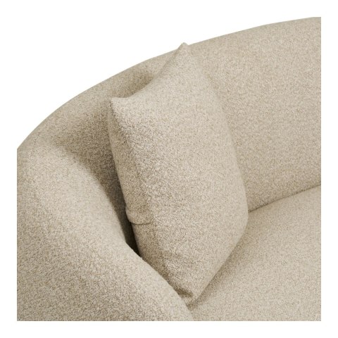 Sofa Hawkes 2,5-osobowa 2 poduszki, piaskowa ( Rozmiar: uniwersalny )