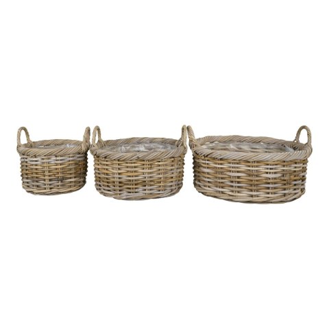 Zestaw 3 koszy Kuta rattan ( Rozmiar: uniwersalny )