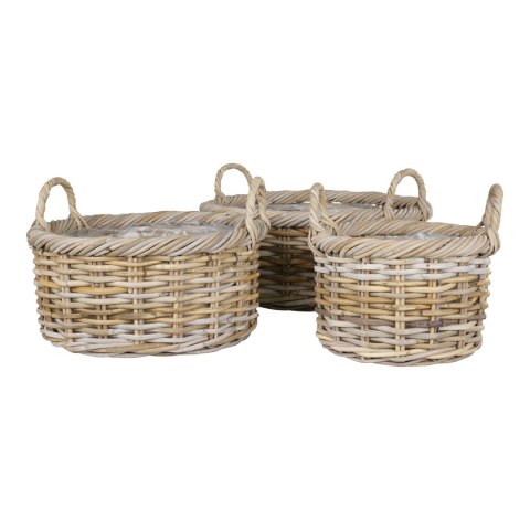 Zestaw 3 koszy Kuta rattan ( Rozmiar: uniwersalny )