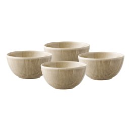 Zestaw 4 misek Viola ceramiczne, beżowe ( Rozmiar: uniwersalny )