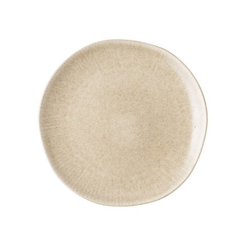 Zestaw 4 talerzy obiadowy Viola ceramiczne, beżowe 21 cm ( Rozmiar: uniwersalny )