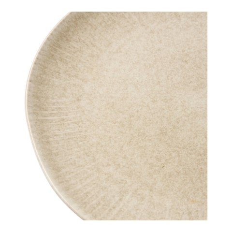 Zestaw 4 talerzy obiadowy Viola ceramiczne, beżowe 21 cm ( Rozmiar: uniwersalny )