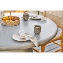 Zestaw 4 talerzy obiadowy Viola ceramiczne, beżowe 21 cm ( Rozmiar: uniwersalny )