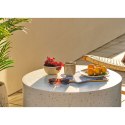 Zestaw 4 talerzy obiadowy Viola ceramiczne, beżowe 21 cm ( Rozmiar: uniwersalny )