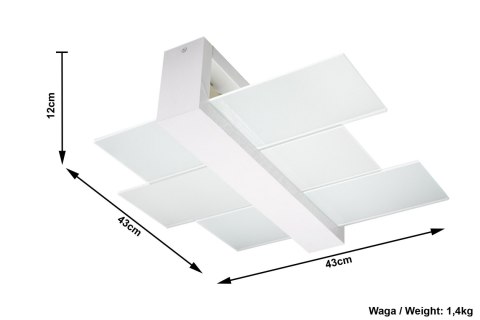 Plafon FENIKS 2 Biały