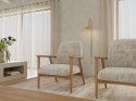Fotel Auckland beżowy/ dąb Apia 453 ( Rozmiar: uniwersalny )