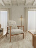 Fotel Auckland beżowy/ dąb Apia 453 ( Rozmiar: uniwersalny )