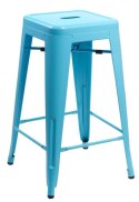 Hoker Paris 66cm niebieski inspirowany Tolix ( Rozmiar: uniwersalny )