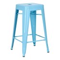 Hoker Paris 66cm niebieski inspirowany Tolix ( Rozmiar: uniwersalny )