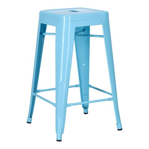 Hoker Paris 66cm niebieski inspirowany Tolix ( Rozmiar: uniwersalny )