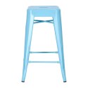 Hoker Paris 66cm niebieski inspirowany Tolix ( Rozmiar: uniwersalny )