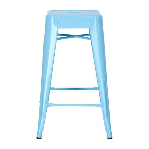 Hoker Paris 66cm niebieski inspirowany Tolix ( Rozmiar: uniwersalny )