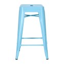 Hoker Paris 66cm niebieski inspirowany Tolix ( Rozmiar: uniwersalny )