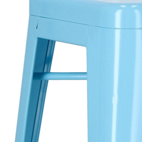Hoker Paris 66cm niebieski inspirowany Tolix ( Rozmiar: uniwersalny )