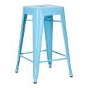 Hoker Paris 66cm niebieski inspirowany Tolix ( Rozmiar: uniwersalny )