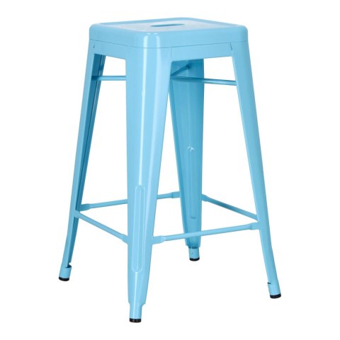 Hoker Paris 66cm niebieski inspirowany Tolix ( Rozmiar: uniwersalny )