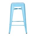 Hoker Paris 66cm niebieski inspirowany Tolix ( Rozmiar: uniwersalny )