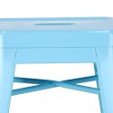 Hoker Paris 66cm niebieski inspirowany Tolix ( Rozmiar: uniwersalny )