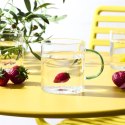 Kubek szklany 300 ml Cytryna z figurką i uchem do herbaty ( Rozmiar: uniwersalny )
