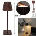 Lampka Blanca Fala LED na dotyk ciemne drewno ( Rozmiar: uniwersalny )