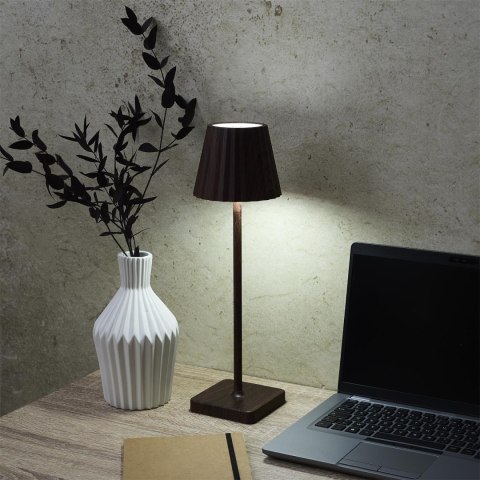 Lampka Blanca Fala LED na dotyk ciemne drewno ( Rozmiar: uniwersalny )