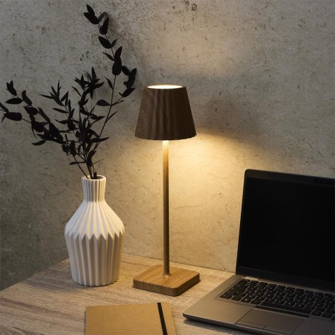 Lampka Blanca Fala LED na dotyk jasne drewno ( Rozmiar: uniwersalny )