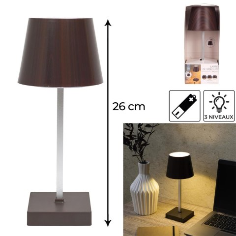 Lampka Blanca LED na dotyk ciemne drewno ( Rozmiar: uniwersalny )