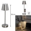 Lampka Casablanca 36cm LED na dotyk srebrna ( Rozmiar: uniwersalny )