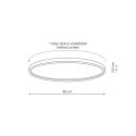 Plafon California LED CCT czarny 48 cm LP-2505/1C-48 BK