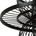 Rattanowa lampa wisząca Astra czarna 1xE27