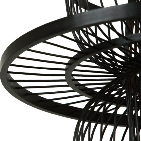 Rattanowa lampa wisząca Astra czarna 1xE27