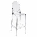 Stołek barowy Viki transparentny 75cm ( Rozmiar: uniwersalny )