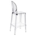 Stołek barowy Viki transparentny 75cm ( Rozmiar: uniwersalny )