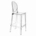Stołek barowy Viki transparentny 75cm ( Rozmiar: uniwersalny )