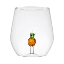 Szklanka do napoju 400 ml Ananas dekoracyjna ze szkła borokrzemowego ( Rozmiar: uniwersalny )