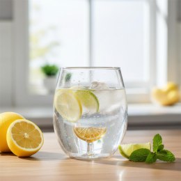 Szklanka do napoju 400 ml z figurką cytryny ze szkła borokrzemowego ( Rozmiar: uniwersalny )