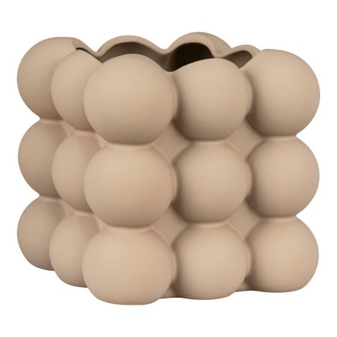 Doniczka ceramiczna Kule L brązowa nowoczesna do salonu House Nordic 13 cm ( Rozmiar: uniwersalny )