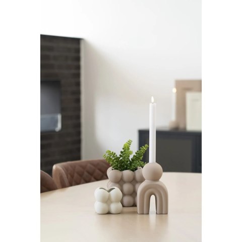 Doniczka ceramiczna Kule L brązowa nowoczesna do salonu House Nordic 13 cm ( Rozmiar: uniwersalny )