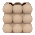 Doniczka ceramiczna Kule L brązowa nowoczesna do salonu House Nordic 13 cm ( Rozmiar: uniwersalny )