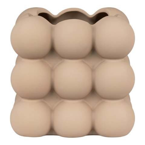 Doniczka ceramiczna Kule L brązowa nowoczesna do salonu House Nordic 13 cm ( Rozmiar: uniwersalny )