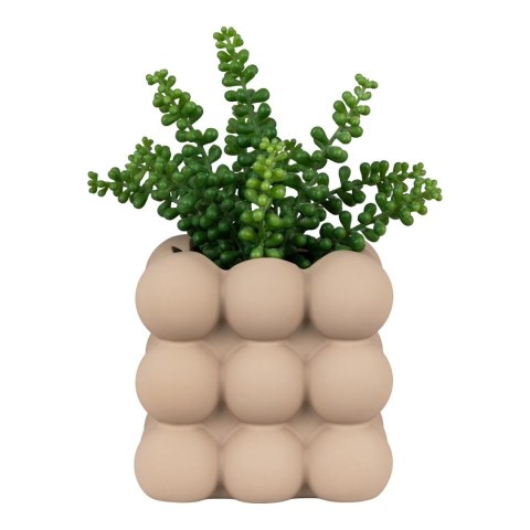 Doniczka ceramiczna Kule L brązowa nowoczesna do salonu House Nordic 13 cm ( Rozmiar: uniwersalny )