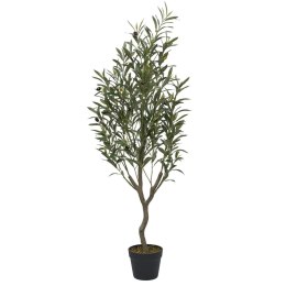 Drzewko oliwne sztuczne 120 cm jak żywe do salonu i na taras ( Rozmiar: uniwersalny )